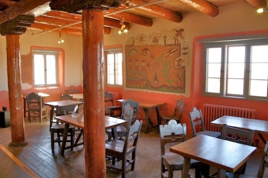 The very inviting dining room, complete with Bennett's custom furniture.