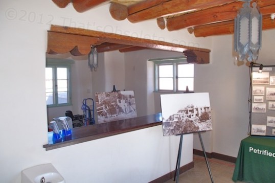 That new main entrance led to what is now an unused reception and information desk.