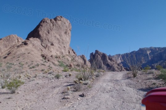 Tootling along at walking speed, the vista ahead was inspiring.