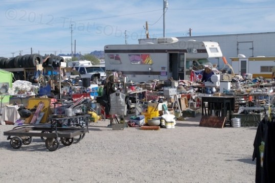 This is more my speed. It reminds me of my basement. There are plenty of junque vendors also, ranging from true collectibles to dumpster fodder.