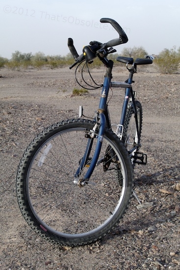 Okay, so between the seat and the handlebars, my Raleigh now looks pretty strange, but considering that I couldn't even ride it for short hops before, these components now make the bike completely usable. The limiting factor is now exhaustion, not pain. That's actually good.