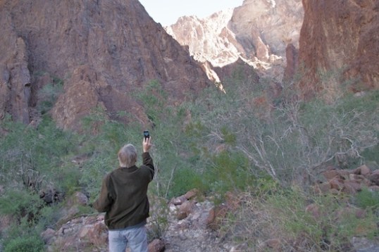 Cheater! My brother-in-law takes a holiday snap with his iPhone, which works very well.