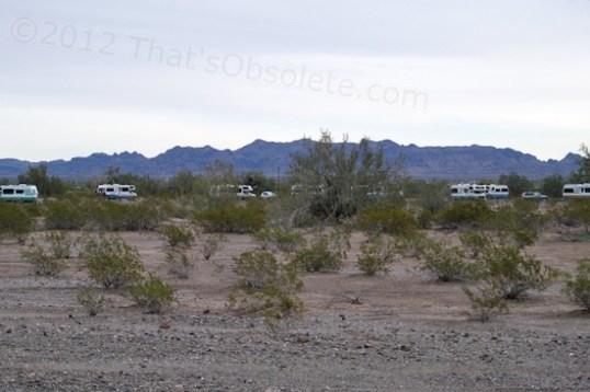 A club of Lazy Daze motorhome owners gathered for a few weeks in the LVTA, and recently thinned out to half in just one day. Movin 'on, I guess.