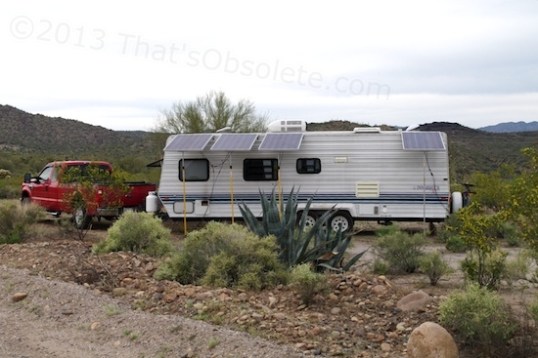 It's not only a nice area, but the trailer's leveling gauges are perfectly centered on this spot. It wasn't even this level in Quartzsite!