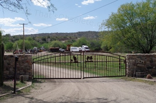 All of the working ranches along Rincon Road are of very modest acreage. This guy has hardware galore to haul and maintain critters, be they horse or cattle.