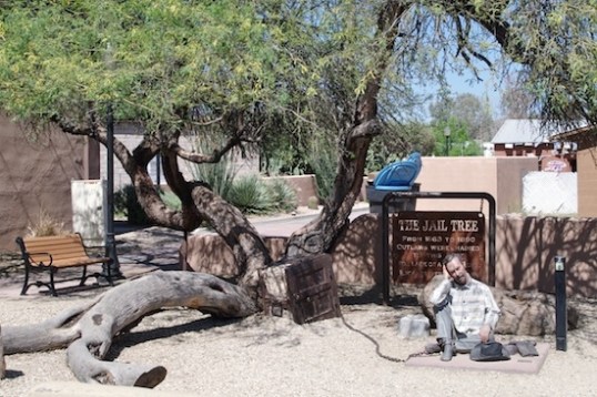 Remember the 200-year-old Jail Tree? This mesquite tree was the open-air anchor for felons from 1863-1890, and had no escapes. But what about, you know, restroom breaks?