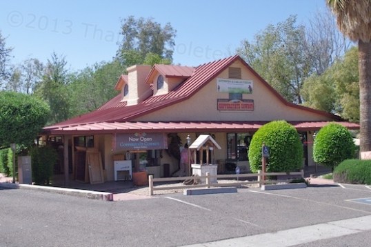Again, this MIGHT be the Trinidad House, the oldest house in Arizona. It was a military post, then a stage coach stop, and then a store. It's now Copperstate Cowboy Antiques & Collectibles.