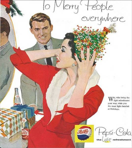 "We who bring you the light refreshment your way, wish you the most light-hearted of Holidays."