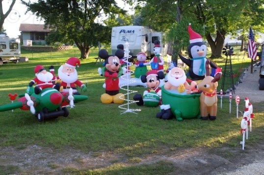 This is what you can find in commercial campgrounds in July.