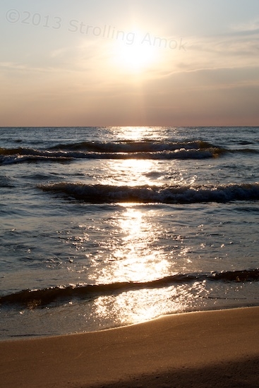 An approaching sunset in Shelby, Michigan. Quite a scene change from the sunsets in the Great Southwest!