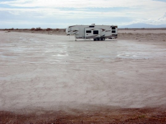 I think you could walk to it, but I wouldn't try to drive to it!