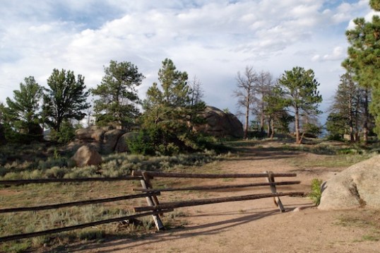 Rough fencing was put up to stop campers from going deep into wildlife areas.