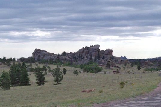 The main entry/exit road to the area boasted some views of its own.
