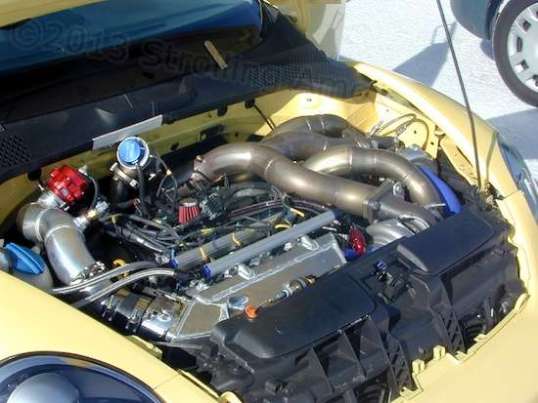 I cleverly detected that this twin-turbo motor was not exactly stock production, and they agreed.