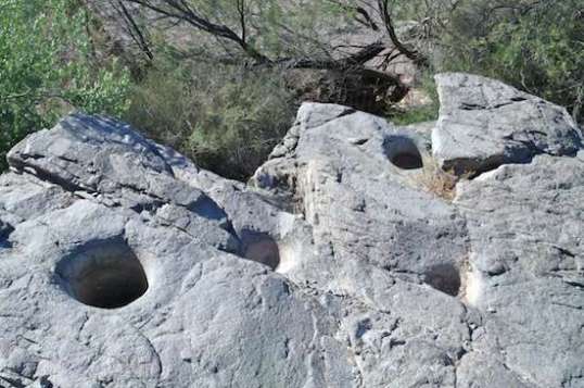 There were several more grinding holes in this group that I didn't include.