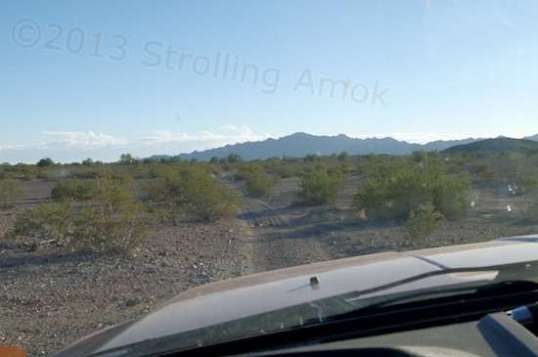 The original Old Yuma Road was a tad narrow, and quickly got challenging and narrow.