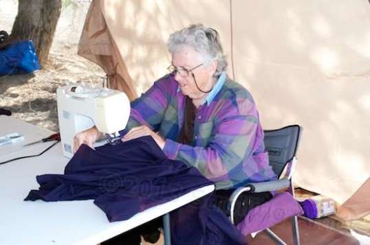 Who packs away a sewing machine??? Is there a TIG welder and a collapsible greenhouse in there, too?