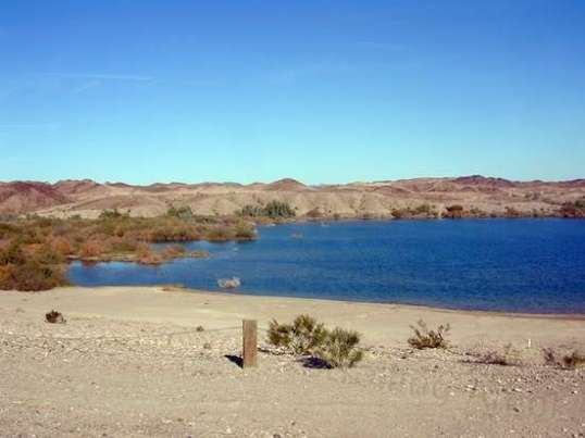 The reservoir is man-made and is actively used for irrigation, so one day it can look like this...