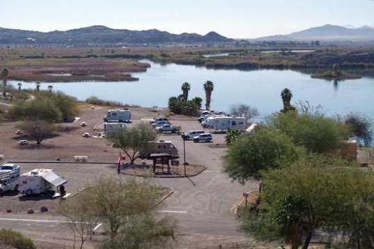 At center, the main parking lot offers access to fun if you have a boat, and superb surroundings if you don't.
