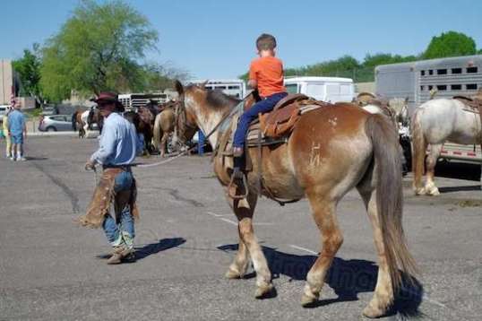 This kid looks like me in the saddle, only smaller. But it's fun and memorable!