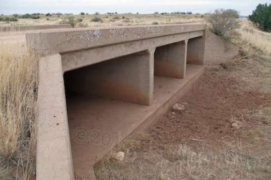 This is an unusually long overpass, but is typical of the style and build quality used throughout. This is serious stuff. You don't spend money like this on a dirt trail.