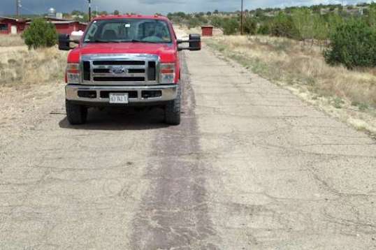 Driving as close to the shoulder as I cared to, the 19'-wide pavement just doesn't allow for passing traffic at speed.