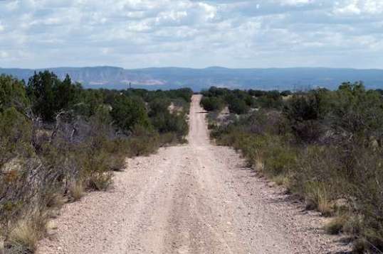 And the view ahead. To me, each hillcrest looked much farther away than it actually measured later on the Furd's odometer.