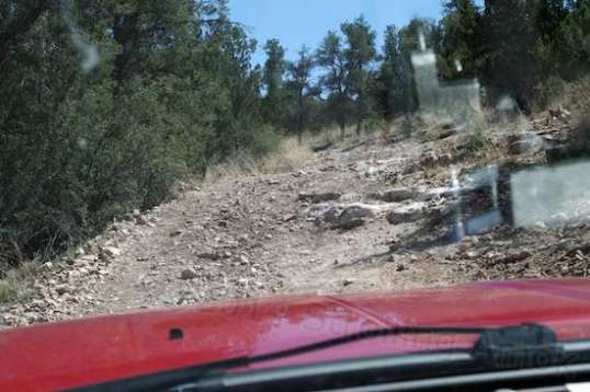 Part of the climb involved step-ups, which require either suspension-punishing momentum, or an abundance of traction.