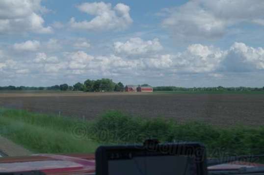 A typical Illinois farm.