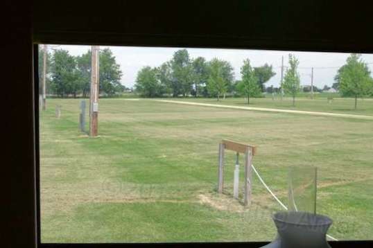 My front yard, freshly mowed - but not by me! This is the daily view out my dining area window.