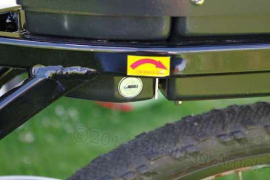 If you can't lock the battery into position, you can't discourage its theft in urban areas.