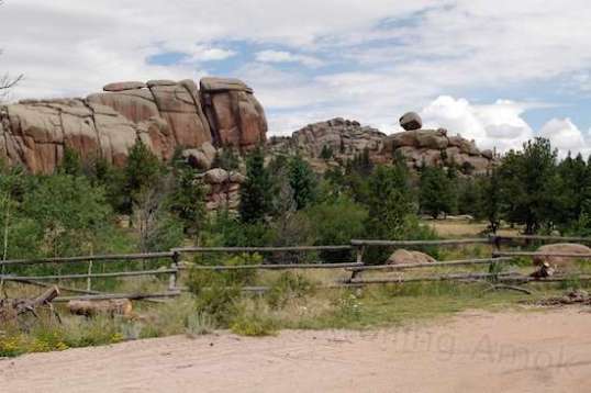 There's a place to park near the start of the washboard road, to take a hike or climb.