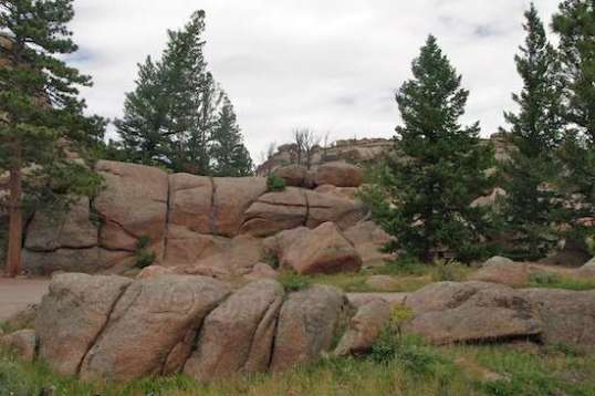 There's actually a little network of roads leading to more areas and tent sites, and it's all located within features like this.