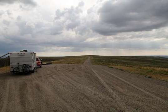 Camping along Wild Horse Canyon Road.