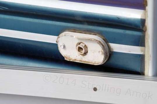 The side marker light was nearly wiped off by the swinging 45-pound panel, and a replacement is already on-route.