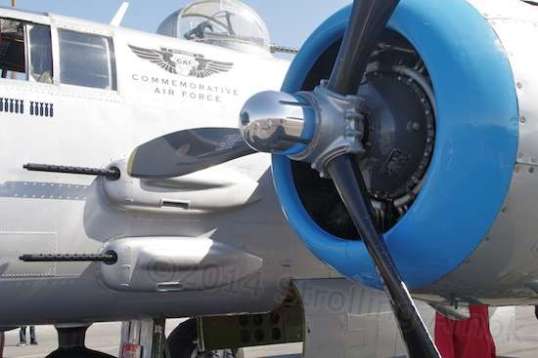 No display piece, this B-25 saw much service and has a history.