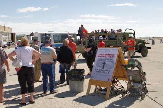 How many air shows have this? Though it was hot that day, people didn't mind waiting, because this was no lawn tractor with trailers attached.