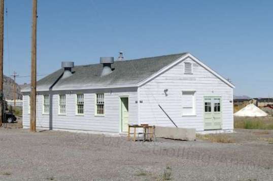 A storage building built especially for securely holding all of the available Norden bombsights, ready for installation and use.