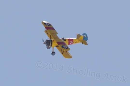No, I'm not confusing posts. This biplane was in the Wendover Air Show the day before.