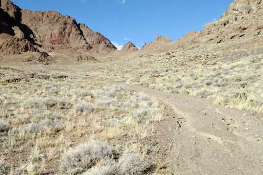 This was pretty bad despite the tame look in this photo. Deep gullies and poor enough traction even with the aggressive Maxxum tires that wheelspin became a problem. 3.5 MPH at 800-900 watts. A lot of that power was absorbed simply by the rear tire digging for traction and sinking into the sand.