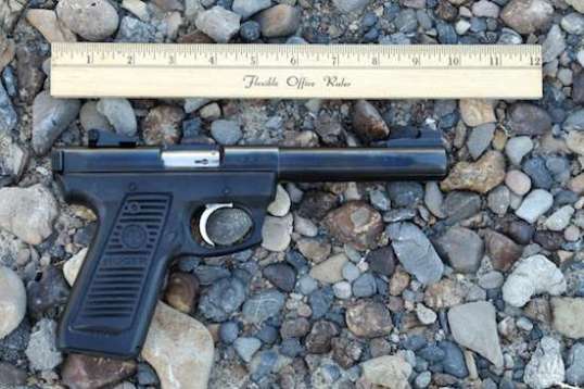 A Ruger Mark II 22/45.