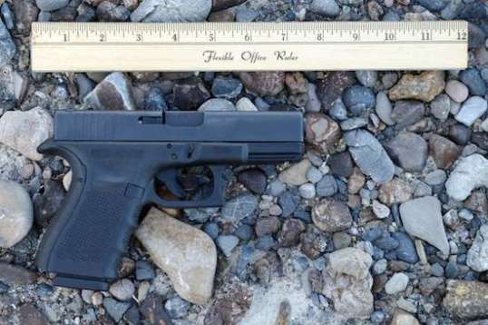 A Glock Model 23 in .40SW.