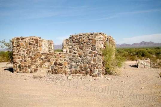 A shot of the back of the house shows the relationship between structures.