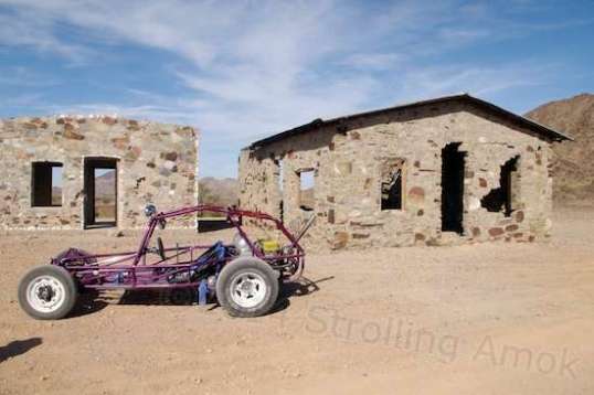 Delmont said that an artist used to live here, and the building to the left includes some type of rainwater catch system in its roof. Perhaps there's a well around, but I did not spot it.