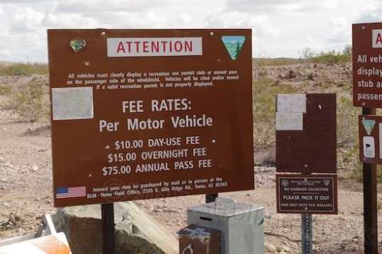 The entrance itself knows all, tells all. If in a motor vehicle, you drop cash in the box, or buy an annual pass from one of several camphosts in the LTVA or other local lakes.