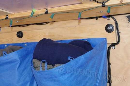 The black knobs are a legacy from a previous storage system that didn't work as well.