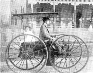 This steam-powered horseless carriage was made by John Einig of Jacksonville, Florida.