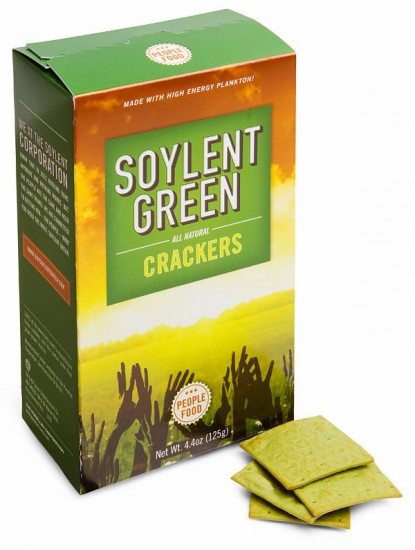 Yes, you can now become a real people-pleaser by serving Soylent Green Crackers at your next get together!