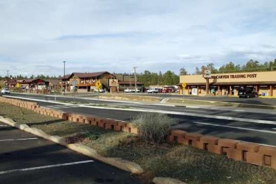 Part of the strip that is Tusayan.