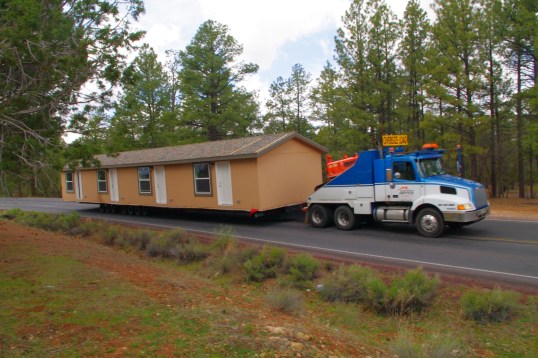 This wide load coming into the Park required a couple of highway patrol cars to block intersections and keep the roadway clear.